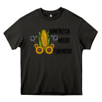 Asphalt america needs farmers Heavy Core Tee - CowhideDigitalArt