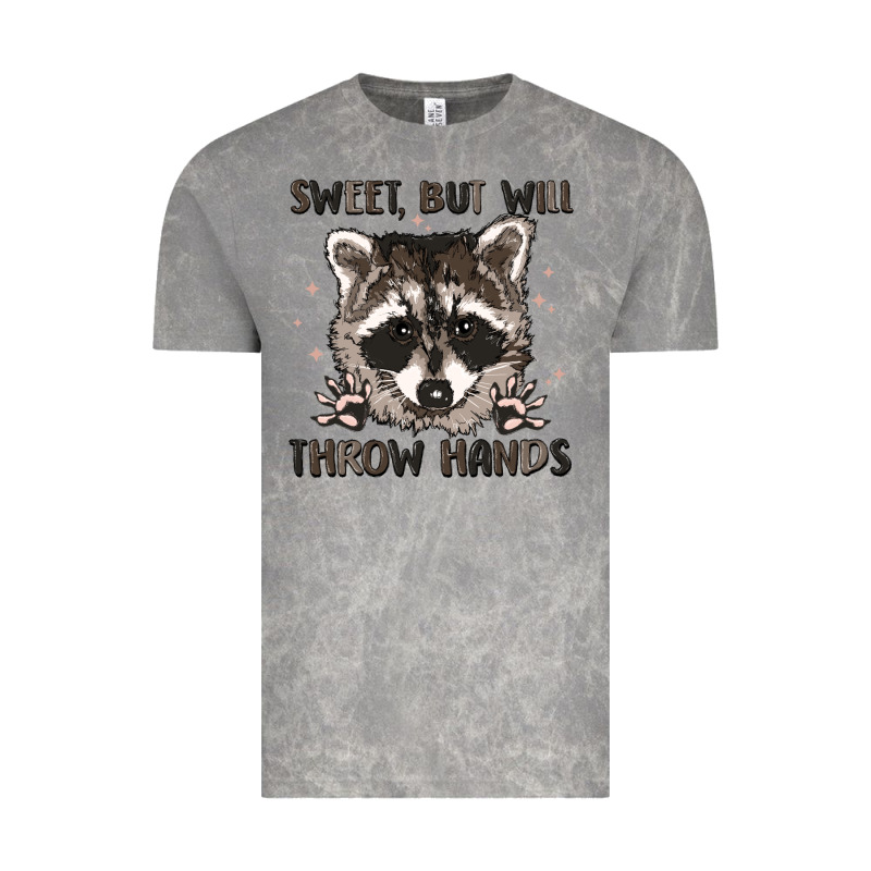 Sweet But Will Throw Hands Vintage Tee by MaliasSmallBusiness | Teevron