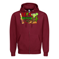 Burgundy let's fiesta taco and beer Zipper Hoodie - BarkalooDesign