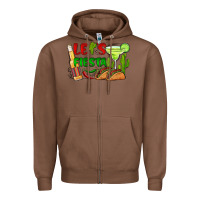 Chestnut let's fiesta taco and beer Zipper Hoodie - BarkalooDesign