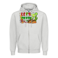 Let's Fiesta Taco And Beer Zipper Hoodie | Teevron