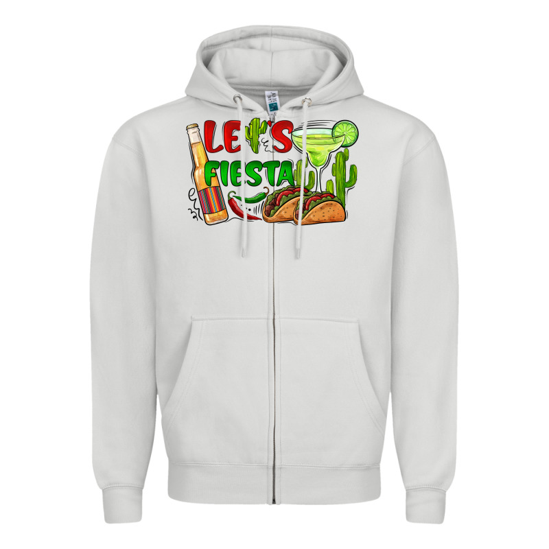 Let's Fiesta Taco And Beer Zipper Hoodie by BarkalooDesign | Teevron