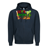 Navy let's fiesta taco and beer Zipper Hoodie - BarkalooDesign
