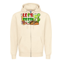 Sandshell let's fiesta taco and beer Zipper Hoodie - BarkalooDesign
