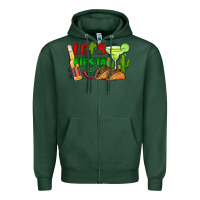 Sports Green let's fiesta taco and beer Zipper Hoodie - BarkalooDesign