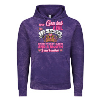 Cloud Purple As A Gemini Girl I Was Born With My Heart On My Sleeve And A Mouth Vintage Hoodie - Jasminsmagicworld