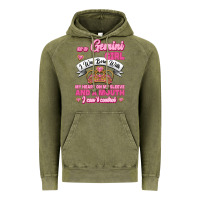 Vintage Olive As A Gemini Girl I Was Born With My Heart On My Sleeve And A Mouth Vintage Hoodie - Jasminsmagicworld