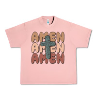 Salmon amen Urban Heavy Tee - MaliasSmallBusiness