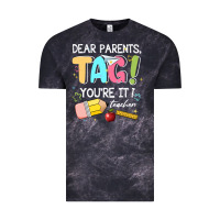 Cloud Black dear parents tag youare it teacher Vintage Tee - JahusDesignShop