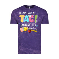 Cloud Purple dear parents tag youare it teacher Vintage Tee - JahusDesignShop