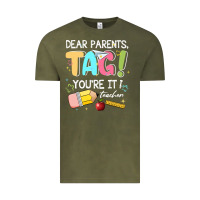 Vintage Olive dear parents tag youare it teacher Vintage Tee - JahusDesignShop