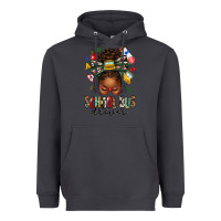 Smoke school bus driver afro messy bun Heavyweight Hoodie - texasbilliewilder
