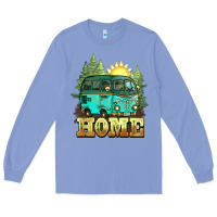 Colony Blue camping caravan home Long Sleeve Tee - NancyCooperArtShop