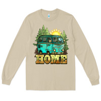 Mushroom camping caravan home Long Sleeve Tee - NancyCooperArtShop