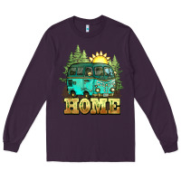Plum camping caravan home Long Sleeve Tee - NancyCooperArtShop