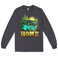 Smoke camping caravan home Long Sleeve Tee - NancyCooperArtShop