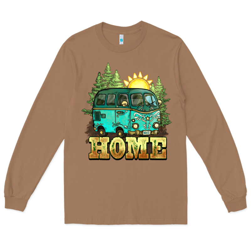 Camping Caravan Home Long Sleeve Tee by NancyCooperArtShop | Teevron