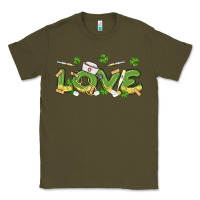 Army Green st patricks love nurse Classic Tee - MaliasSmallBusiness