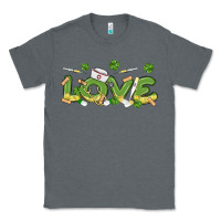 Charcoal Heather st patricks love nurse Classic Tee - MaliasSmallBusiness