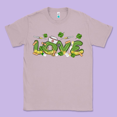 St Patricks Love Nurse Classic Tee Designed By Maliassmallbusiness