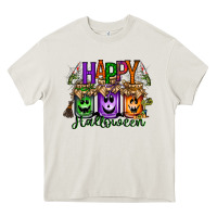 Cream happy halloween jar Heavy Core Tee - RacoonDesign