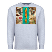 Heather Grey Oklahoma Premium Sweatshirt - TumblerDesignByShophia