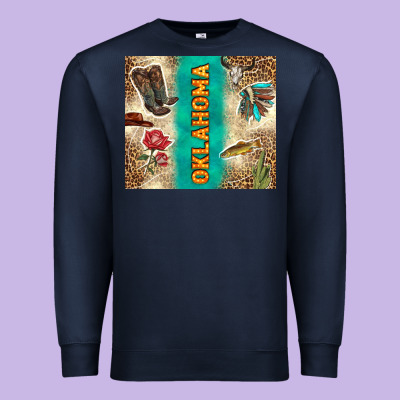 Oklahoma Premium Sweatshirt Designed By Tumblerdesignbyshophia