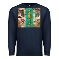 Navy Oklahoma Premium Sweatshirt - TumblerDesignByShophia