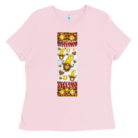 Bubblegum Pink softball football penwraps Ladies Tee - HRA Design Shop