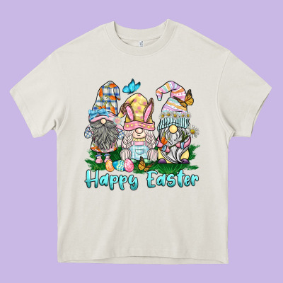 Happy Easter Gnome Heavy Core Tee Designed By Barkaloodesign