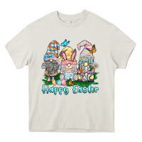 Cream happy easter gnome Heavy Core Tee - BarkalooDesign