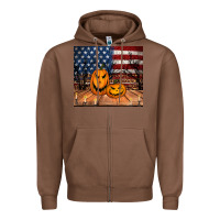 Chestnut halloween american flag tumbler Zipper Hoodie - Jasminsmagicworld
