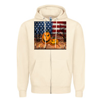 Sandshell halloween american flag tumbler Zipper Hoodie - Jasminsmagicworld