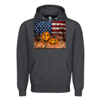 Smoke halloween american flag tumbler Zipper Hoodie - Jasminsmagicworld