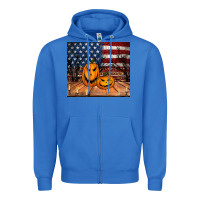 True Royal halloween american flag tumbler Zipper Hoodie - Jasminsmagicworld