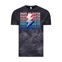 Cloud Black mom of both boy and girl Vintage Tee - MaliasSmallBusiness