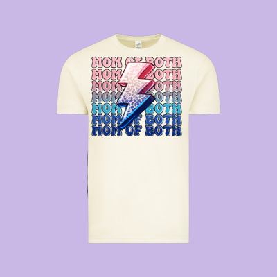 Mom Of Both Boy And Girl Vintage Tee Designed By Maliassmallbusiness