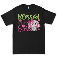 Black blessed with girls Premium Tee - JahusDesignShop