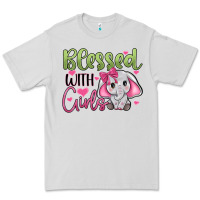 Dove Grey blessed with girls Premium Tee - JahusDesignShop