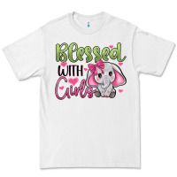 White blessed with girls Premium Tee - JahusDesignShop