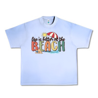 Grape Ice life is better at the beach Urban Heavy Tee - MaliasSmallBusiness