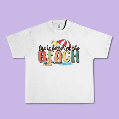 Life Is Better At The Beach Urban Heavy Tee Designed By Maliassmallbusiness