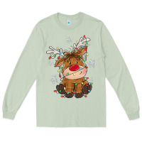 Matcha Christmas reindeer Long Sleeve Tee - MaliasSmallBusiness