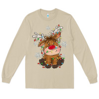 Mushroom Christmas reindeer Long Sleeve Tee - MaliasSmallBusiness