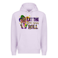 Lilac Let the good times roll with gnome Premium Hoodie - HowdyJamesFarm