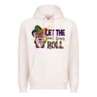 Pale Pink Let the good times roll with gnome Premium Hoodie - HowdyJamesFarm
