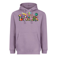 Lavender Autism Teacher Heavyweight Hoodie - NancyCooperArtShop