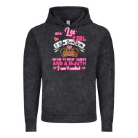 Vintage Black As A Leo Girl I Was Born With My Heart On My Sleeve And A Mouth Vintage Hoodie - Jasminsmagicworld