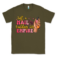 Army Green just a nail boss building her empire Classic Tee - MaliasSmallBusiness