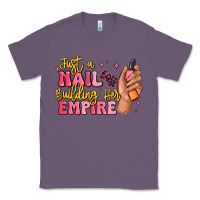 Lavender just a nail boss building her empire Classic Tee - MaliasSmallBusiness